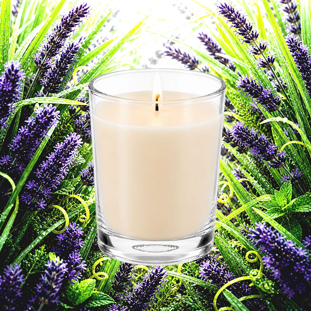 Lavender & Lemongrass Scented Votive Candles eco soy plant based – vegan, cruelty-free featuring fresh floral lavender and uplifting lemongrass, handmade in Australia.
