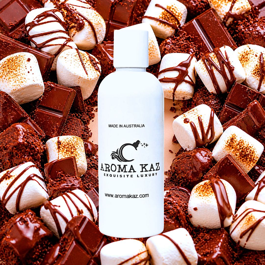 Chocolate Marshmallows Body Massage Oil – vegan, cruelty-free sweet marshmallow and chocolate blend, handmade in Australia.