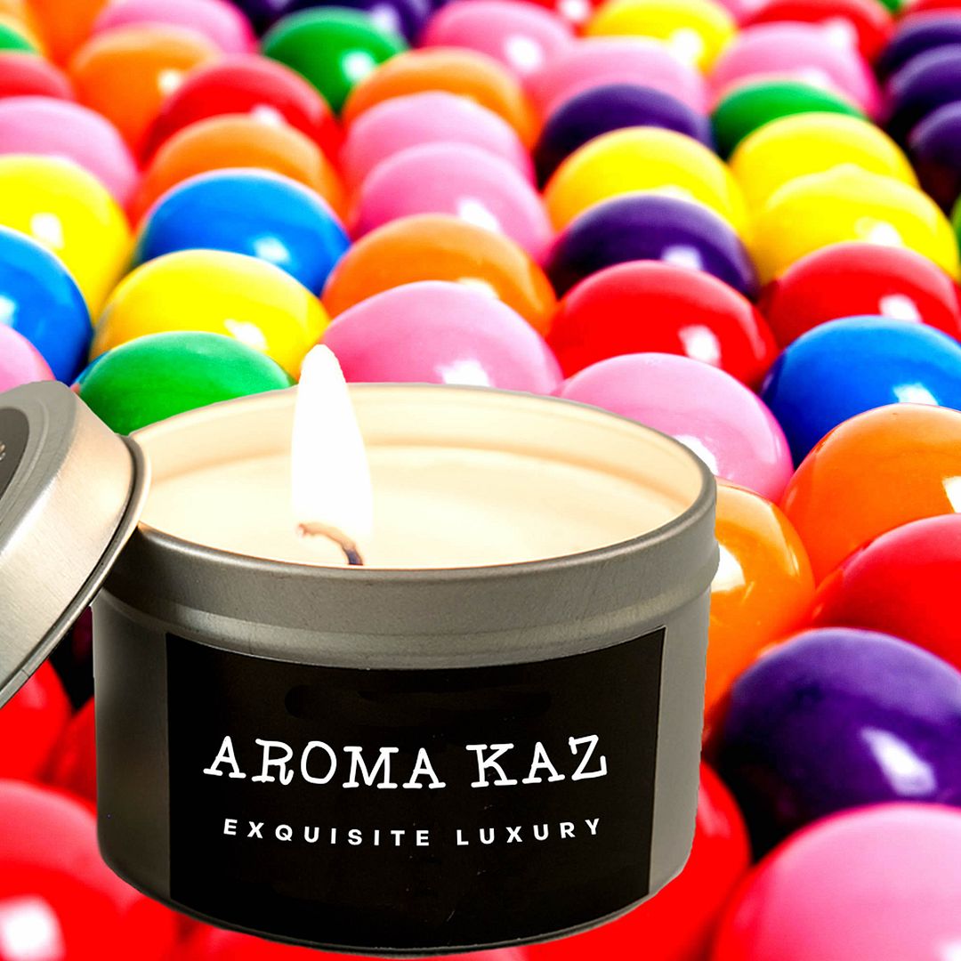 Bubblegum Scented Eco Soy Tin Candles Hand Poured
