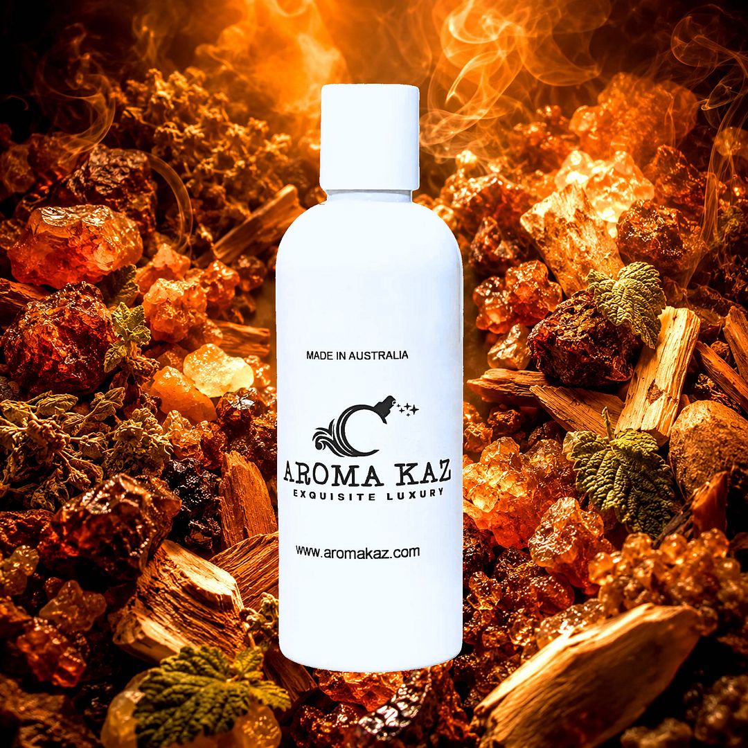 Frankincense & Myrrh Body Wash Shower Gel – vegan, cruelty-free featuring deep resinous incense and warm ancient spice, handmade in Australia.