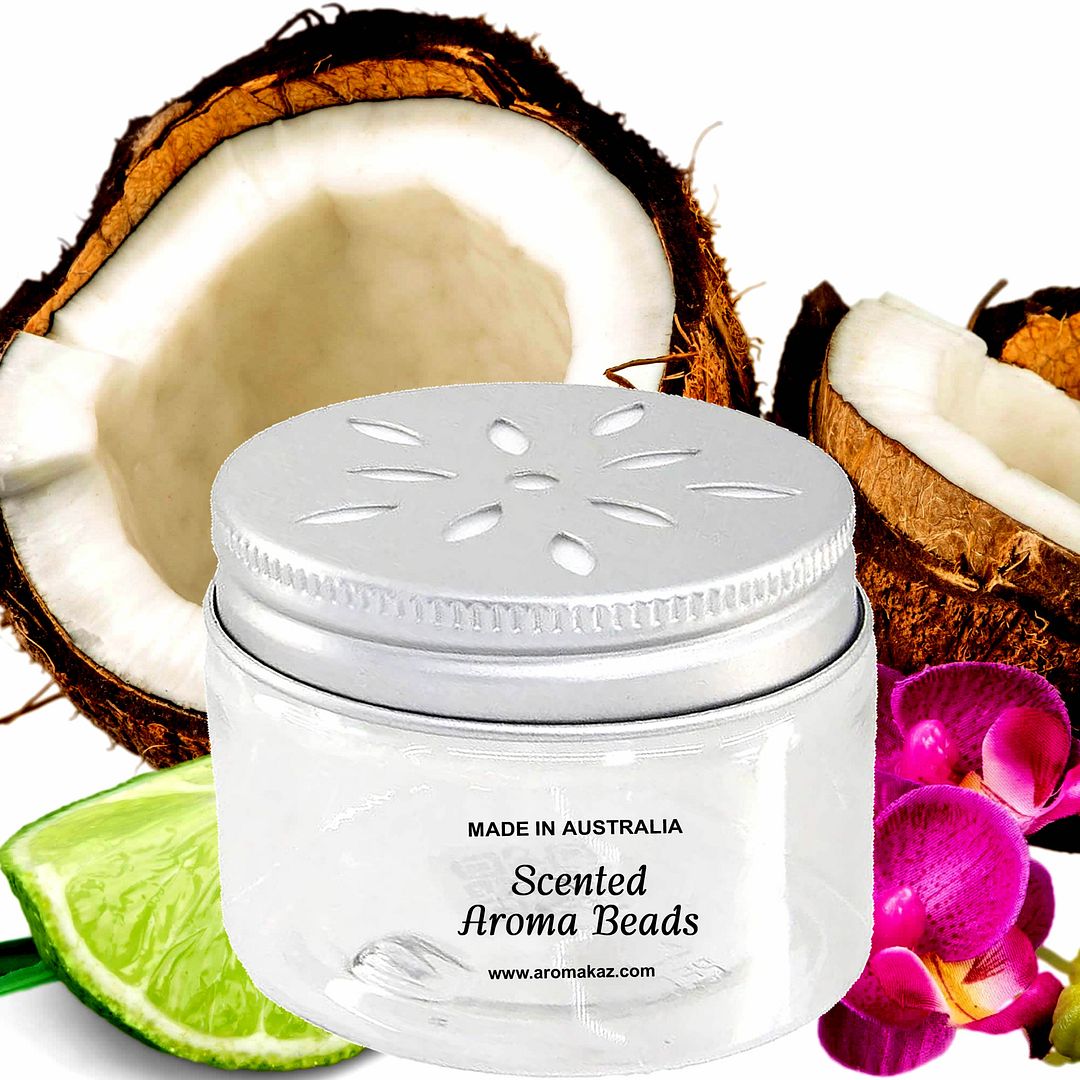 Coconut Lime Verbena Scented Aroma Beads Room/Car Air Freshener