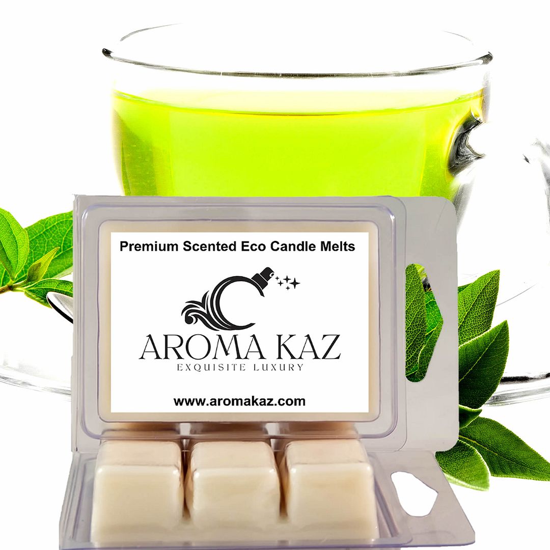 Green Tea & Wild Sage Eco Soy Candle Melts – Vegan, Cruelty-Free, Handmade in Australia – Long-Lasting Fragrance for Oil Burners and Electric Melters