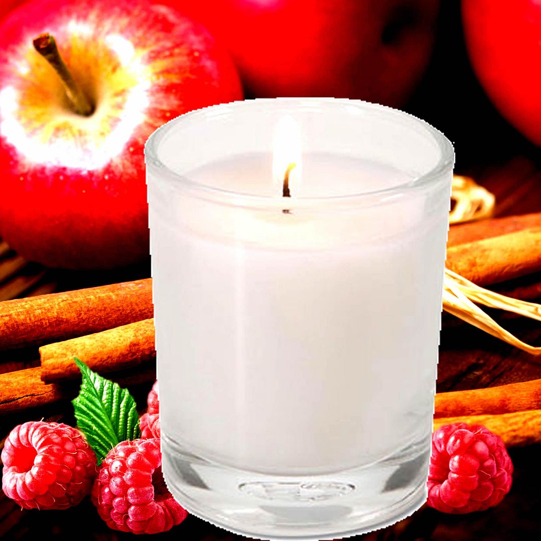 Apple Cinnamon Raspberry Eco Soy Votive Candles