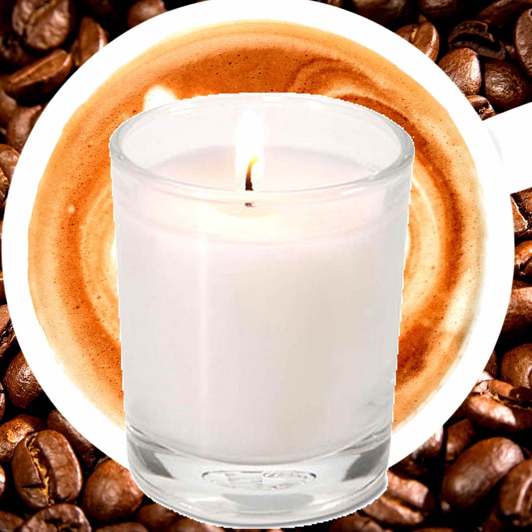 Coffee & Vanilla Scented Eco Soy Votive Candles Hand Poured