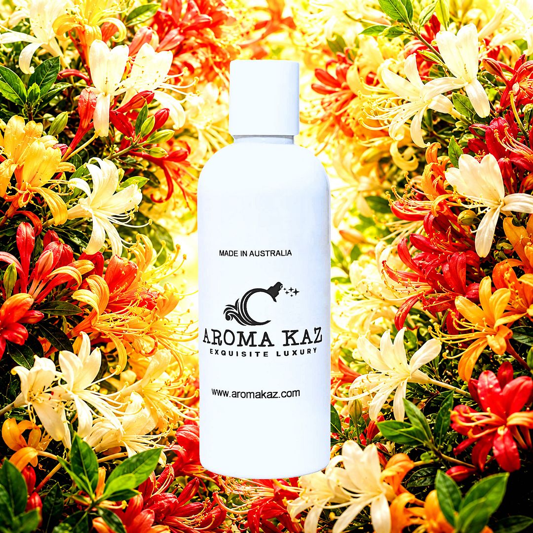 Japanese Honeysuckle Body Massage Oil – vegan, cruelty-free, plant-based hydrating oil with sweet honeysuckle blossoms, handmade in Australia.