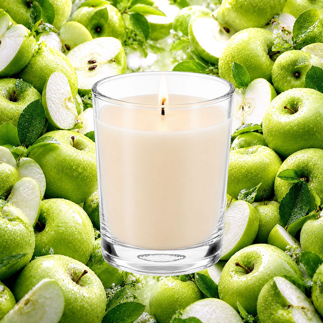 Green Apples Scented Votive Candles eco soy plant based – vegan, cruelty-free featuring crisp tart green apple notes, handmade in Australia.