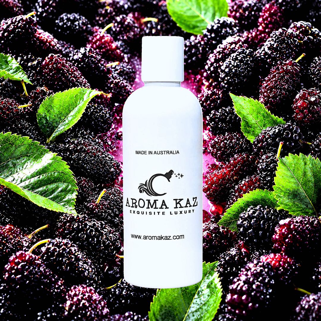 Juicy Mulberries Body Wash Shower Gel – vegan, cruelty-free featuring juicy plump mulberry fruit notes, handmade in Australia.