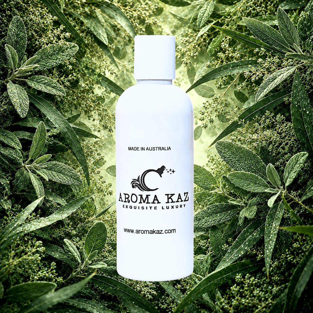 Eucalyptus & Wild Sage Body Massage Oil – vegan, cruelty-free, plant-based hydrating oil with herbal sage and fresh eucalyptus, handmade in Australia.