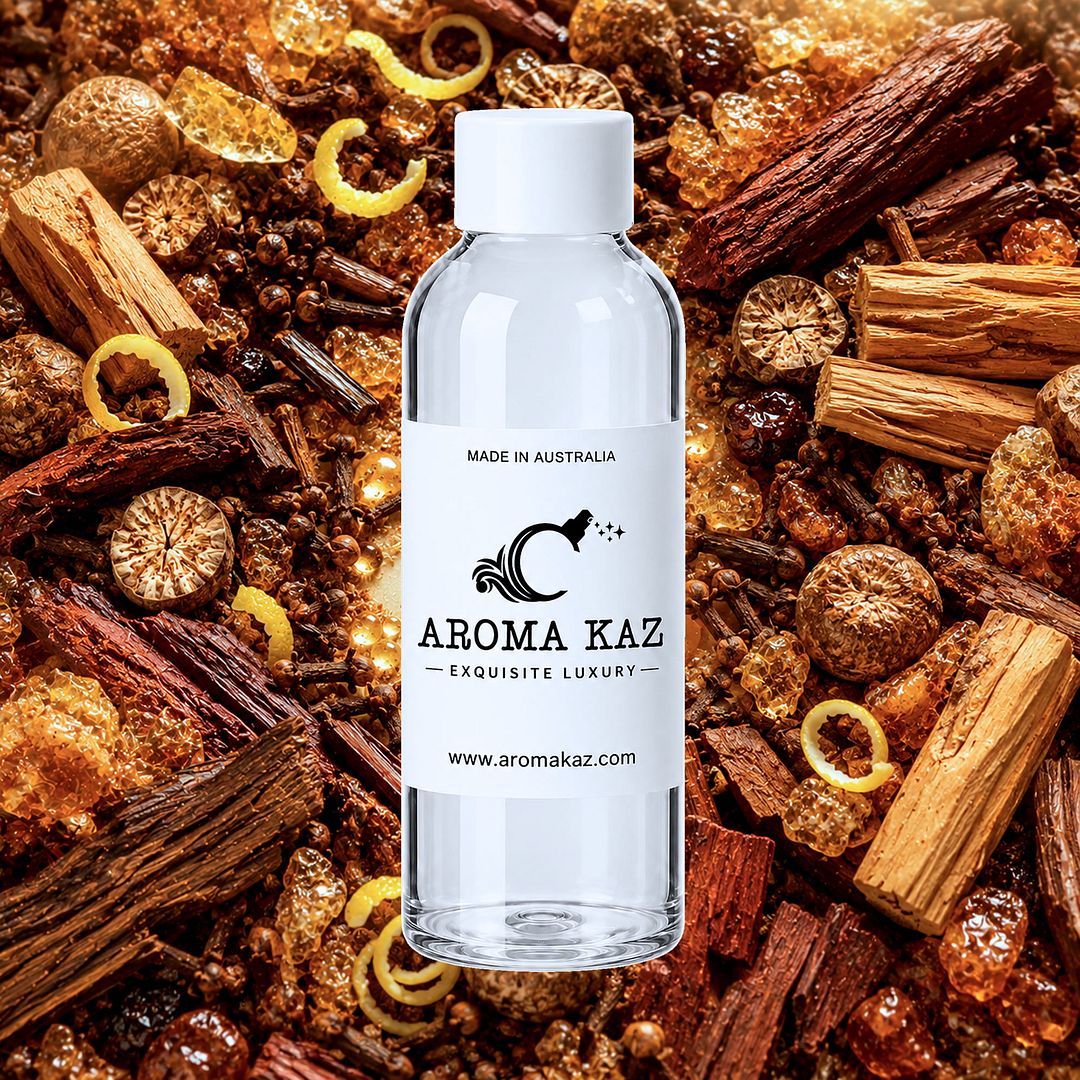 Moroccan Spice fragrance oil for candle making, soap making and perfume blending – vegan, cruelty-free featuring warm aromatic spices and sensual amber notes, handmade in Australia.