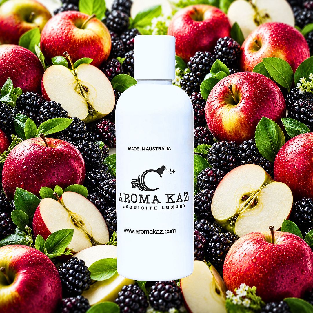 Apples & Blackberries Body Wash Shower Gel – vegan, cruelty-free featuring juicy mixed berry apple fragrance, handmade in Australia.