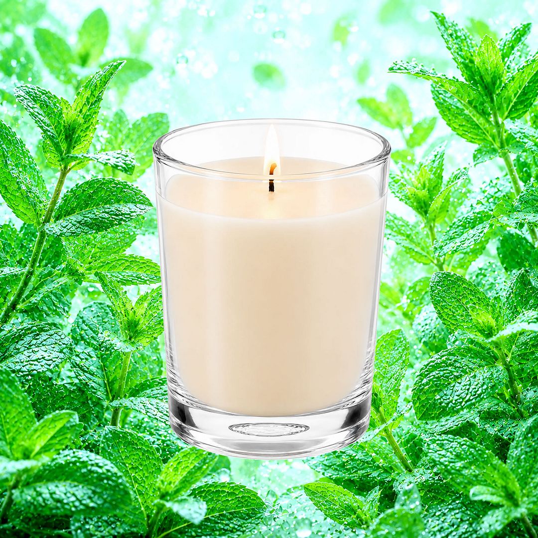 Fresh Spearmint Scented Votive Candles eco soy plant based – vegan, cruelty-free featuring crisp spearmint, handmade in Australia.