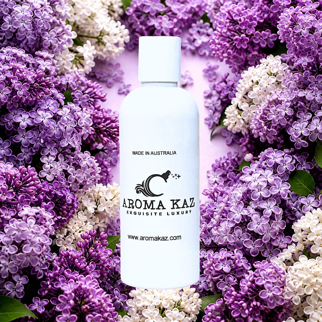 Fresh Lilac Body Massage Oil – vegan, cruelty-free, plant-based hydrating oil with romantic lilac blossoms, handmade in Australia.