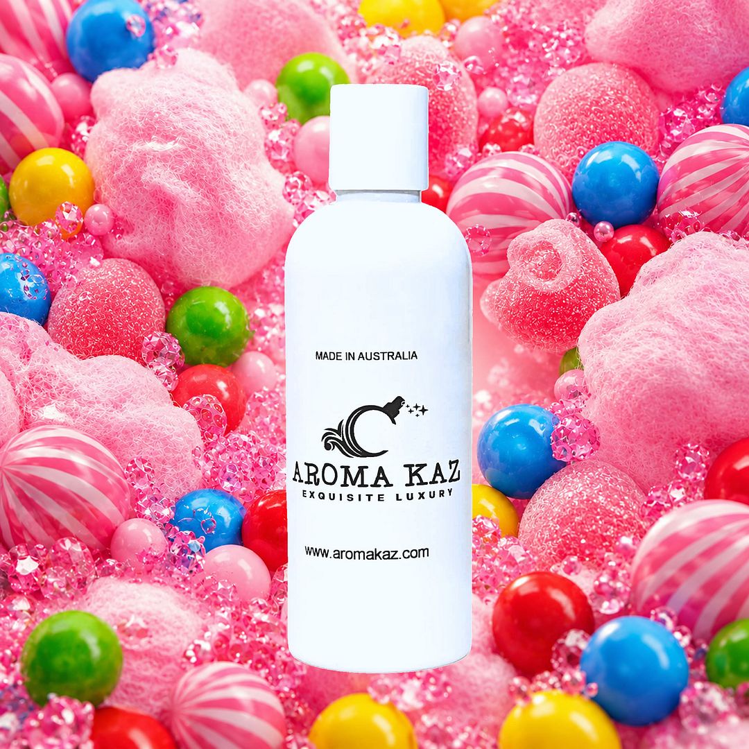Cotton Candy Bubblegum Body Wash Shower Gel – vegan, cruelty-free featuring a sweet bubblegum and cotton candy aroma, handmade in Australia.