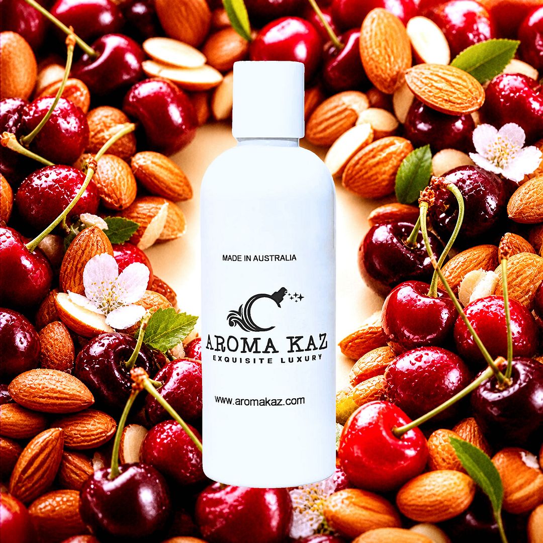 Cherry Almond Body Massage Oil – vegan, cruelty-free sweet cherry and nutty almond blend, handmade in Australia.