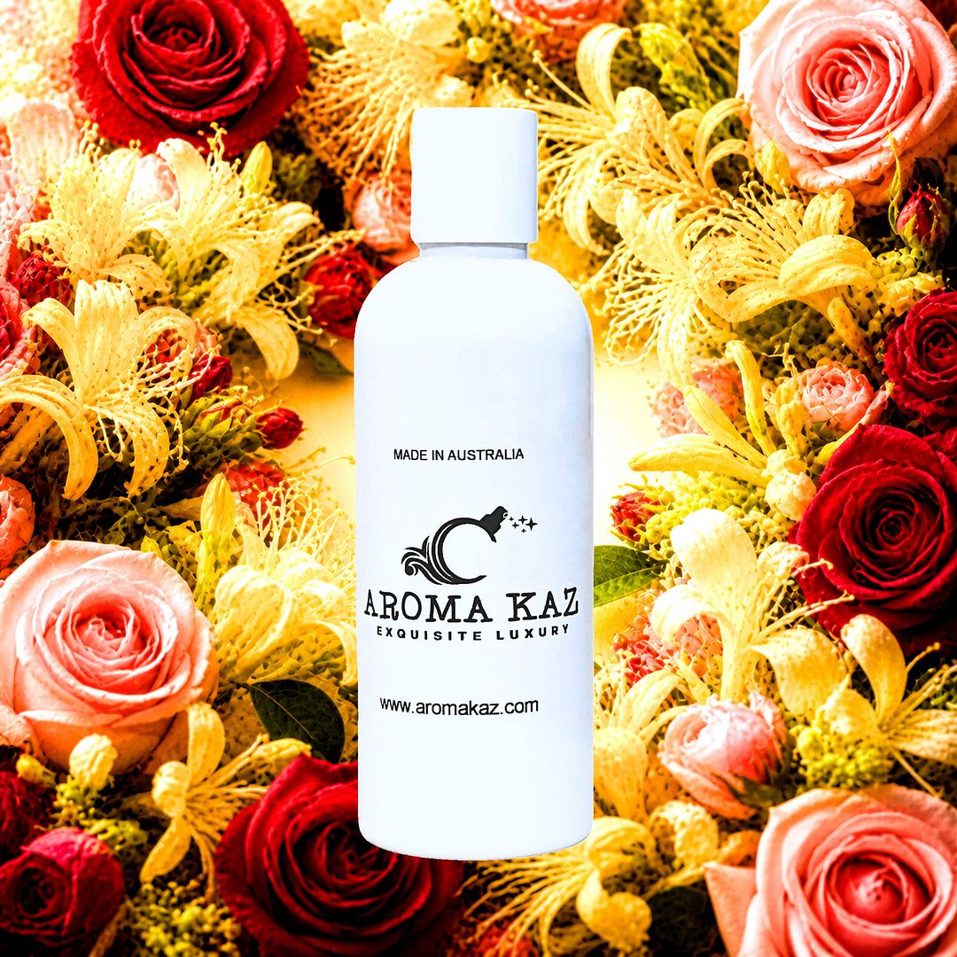 Honeysuckle Roses Body Wash Shower Gel – vegan, cruelty-free featuring romantic rose and sweet honeysuckle blossoms, handmade in Australia.