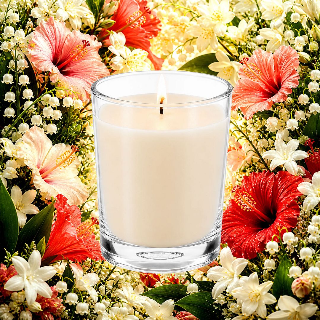 Hawaiian Honey Blossoms Scented Votive Candles eco soy plant based – vegan, cruelty-free featuring sweet tropical honeyed florals, handmade in Australia.