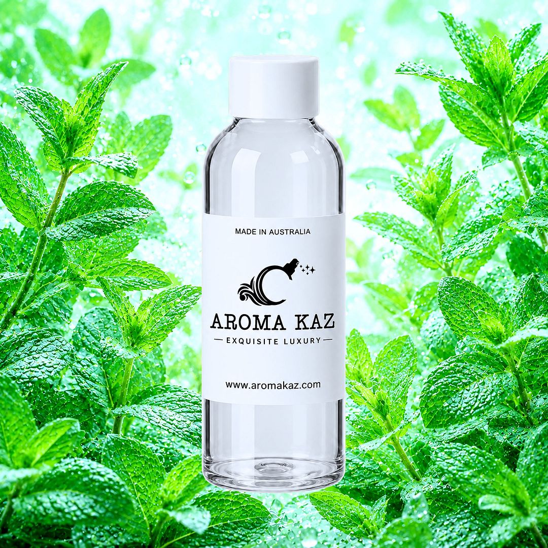 Fresh Spearmint fragrance oil for candle making, soap making and perfume blending – vegan, cruelty-free featuring crisp spearmint, handmade in Australia.