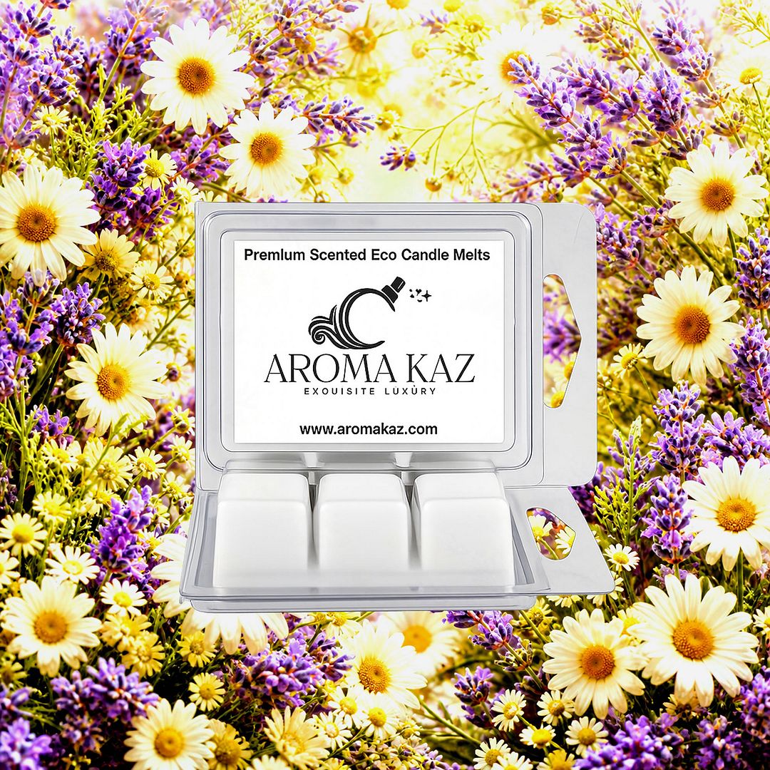 Chamomile & Lavender eco soy wax melts – vegan, cruelty-free featuring calming chamomile and lavender herbal aroma, handmade in Australia.