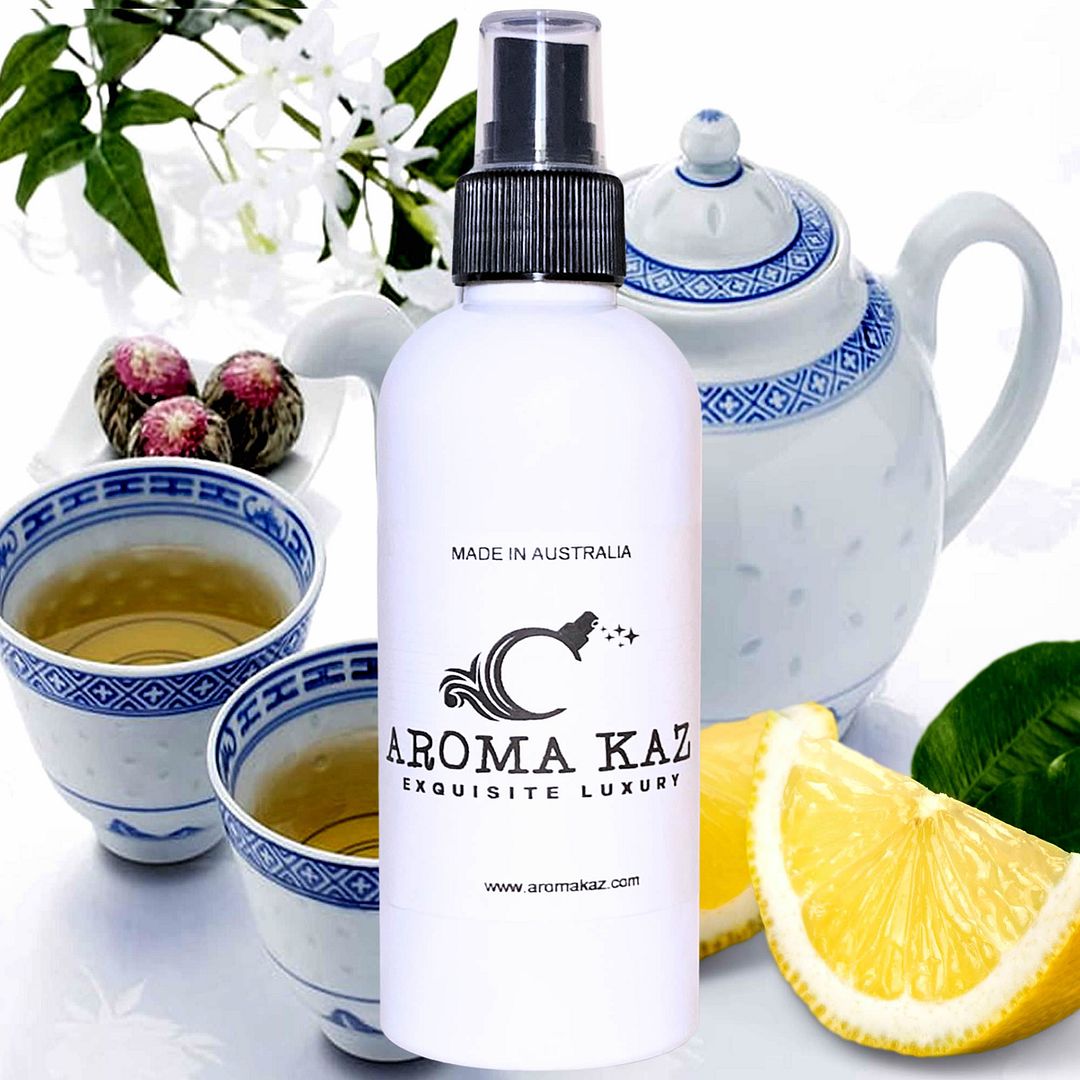 White Tea & Lemon Car Air Freshener Deodorizer Spray – Vegan, Cruelty-Free, Made in Australia - Long-Lasting Odor Eliminator for Smoke, Pets, Musty Smells – Perfect Gift for Car Lovers