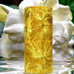 Gardenia Scented Palm Wax Pillar Candle Hand Poured