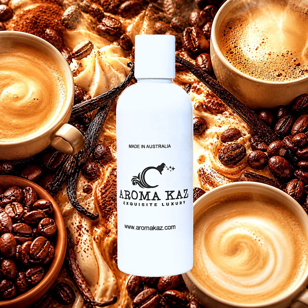 Coffee & Vanilla Body Massage Oil – vegan, cruelty-free smooth coffee and creamy vanilla aroma, handmade in Australia.