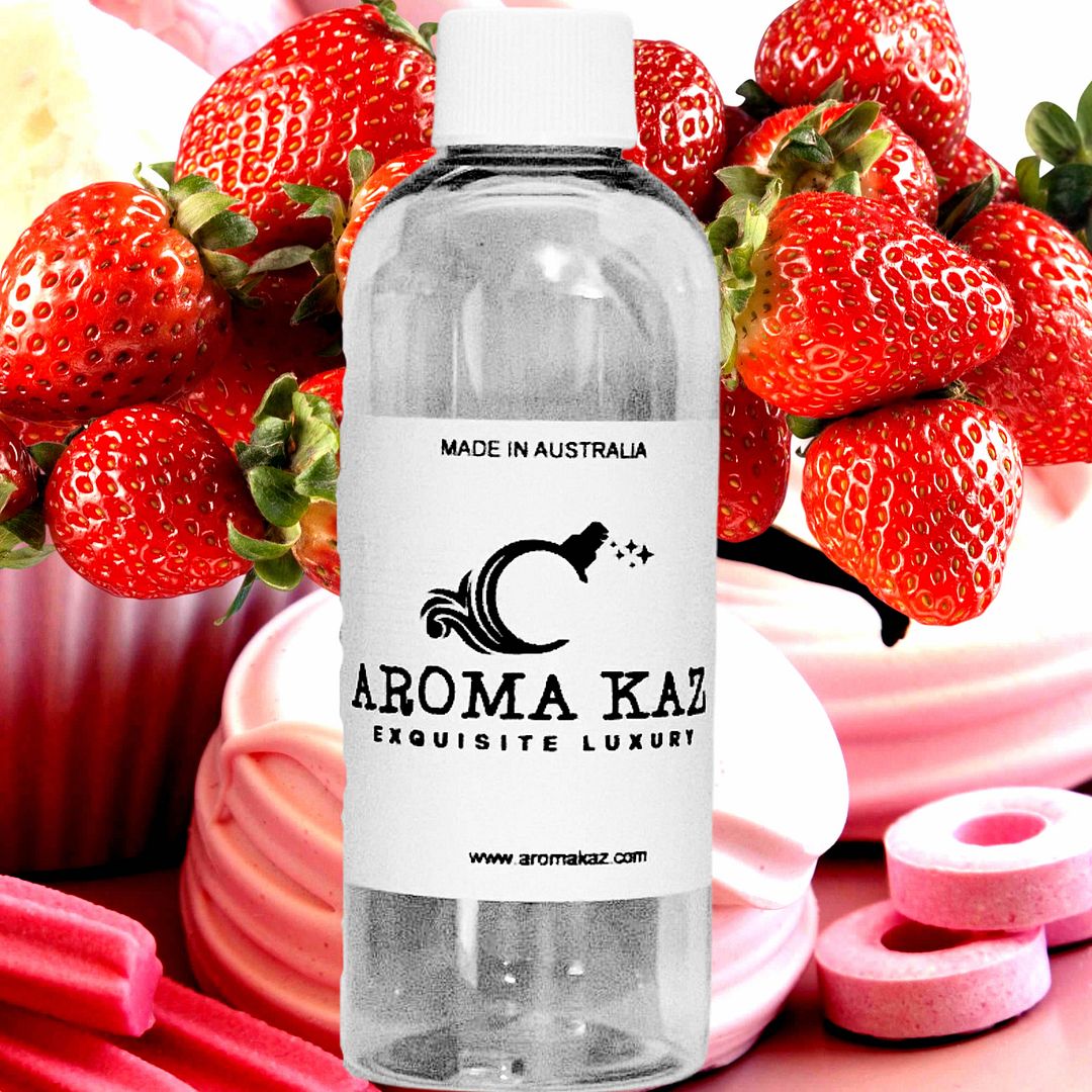 Strawberry Musk Vegan candle and soap making fragrance oil, cruelty-free and made in Australia. Ideal for DIY crafts, candles, soaps, bath body and home fragrance projects.