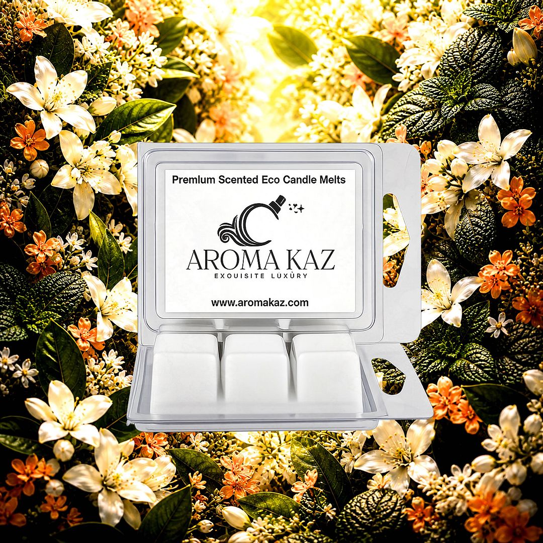 Patchouli Neroli Blossoms eco soy wax melts – vegan, cruelty-free featuring floral neroli orange blossoms and earthy patchouli, handmade in Australia.