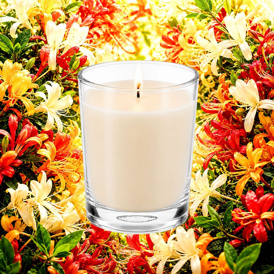 Japanese Honeysuckle Scented Votive Candles eco soy plant based – vegan, cruelty-free featuring sweet honeysuckle blossoms, handmade in Australia.