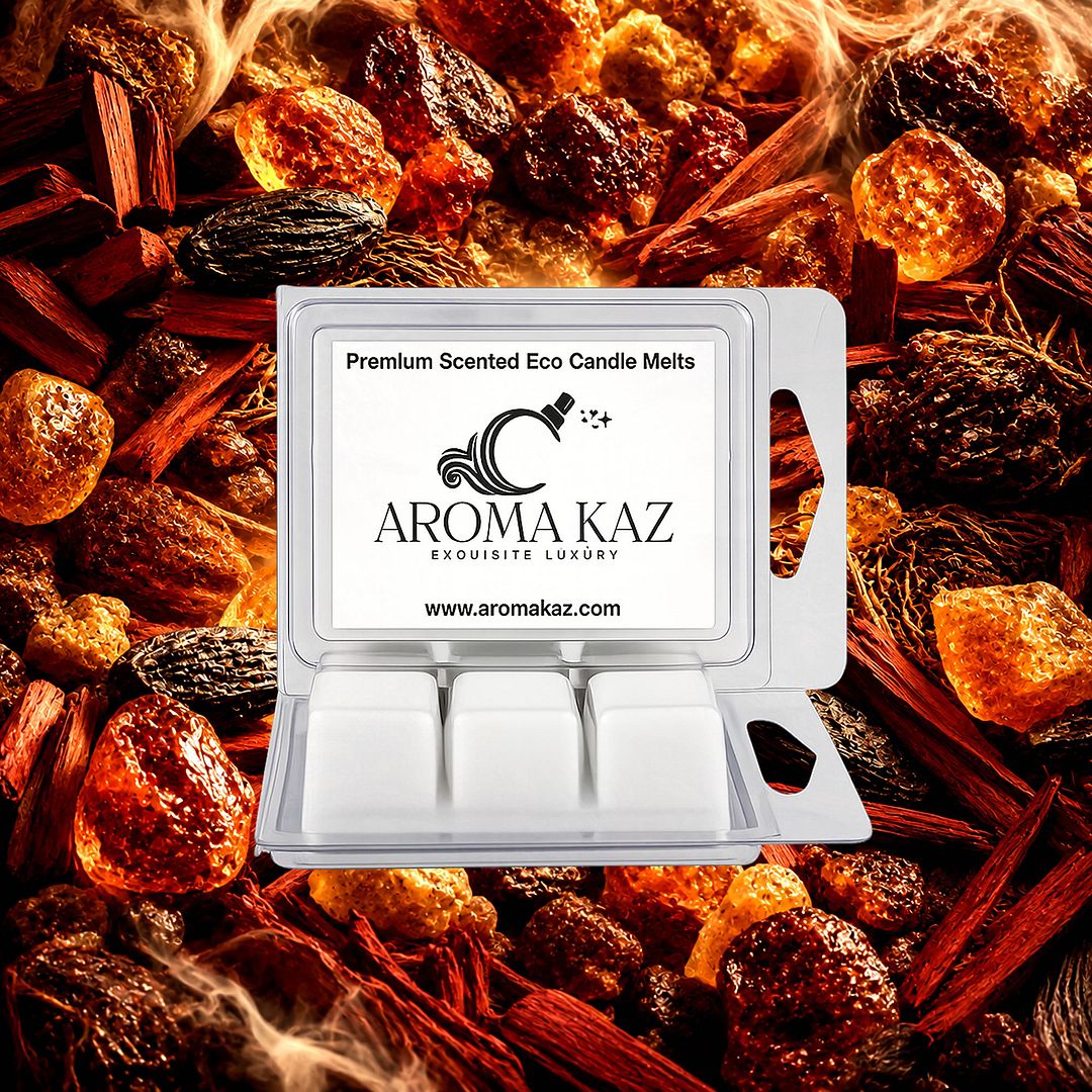 Oriental Myrrh & Musk eco soy wax melts – vegan, cruelty-free featuring deep resinous myrrh and sensual musk, handmade in Australia.