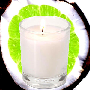 Tahitian Coconut Lime Eco Soy Votive Candles – Vegan, Cruelty-Free, Hand Poured and Made in Australia -  15+ Hour Fragrance Burn – Use in Votive Holders Only – Choose Colour & Pack Size