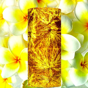 Frangipani Palm Wax Pillar Candle