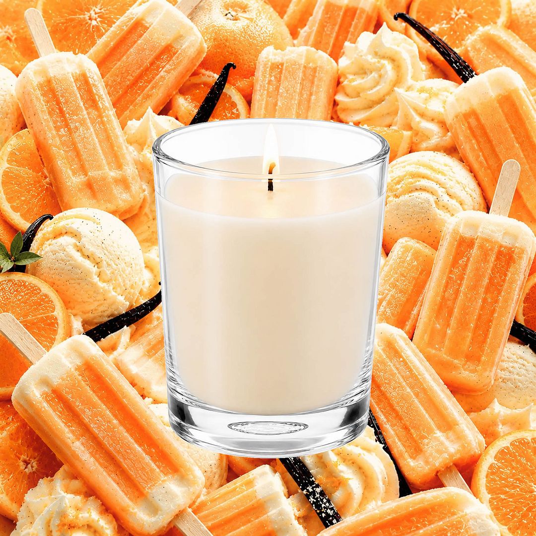 Orange Vanilla Scented Votive Candles eco soy plant based – vegan, cruelty-free featuring sweet orange citrus and creamy vanilla, handmade in Australia.