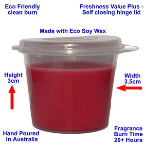 Pink Butter Icing Eco Soy Shot Pot Candle Melts