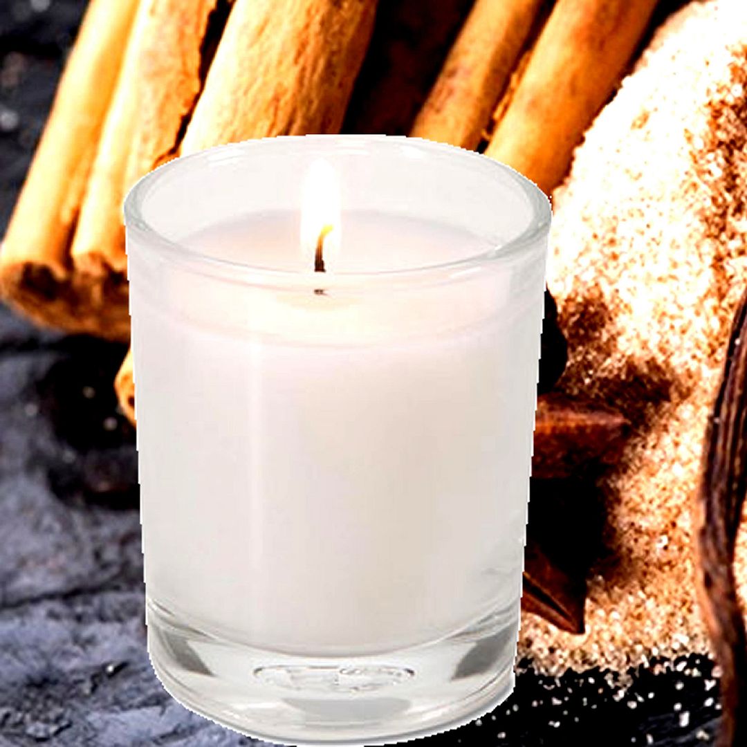 Brown Sugar Cinnamon Spice Scented Eco Soy Votive Candles Hand Poured