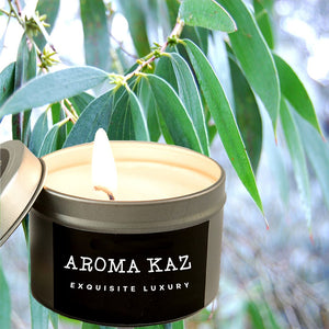 Australian Eucalyptus Scented Eco Soy Tin Candles Hand Poured