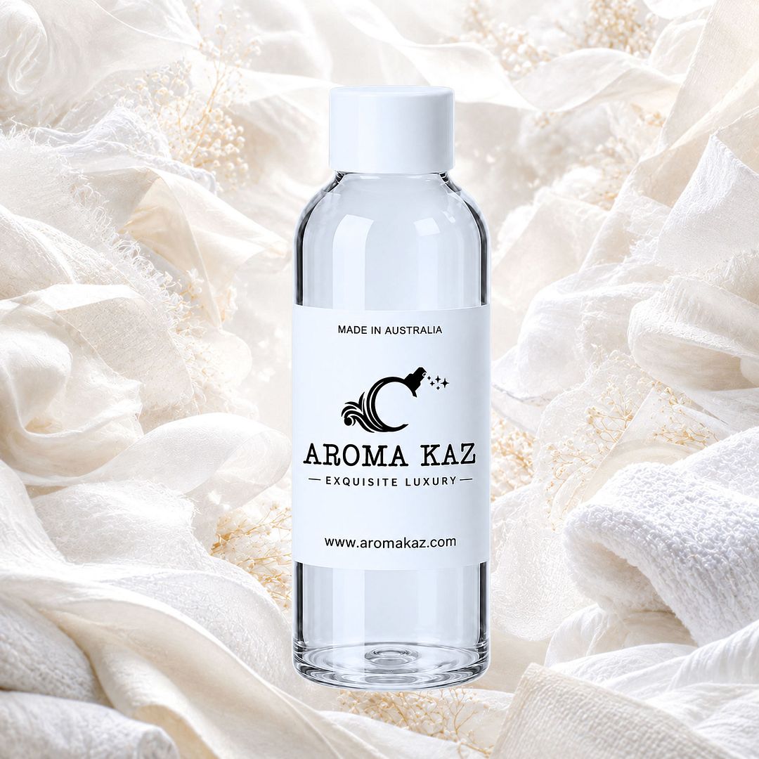Clean Cotton fragrance oil for candle making, soap making and perfume blending – vegan, cruelty-free featuring fresh laundry cotton aroma, handmade in Australia.