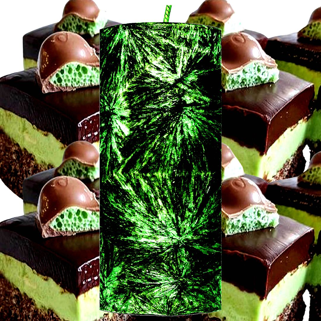 Choc Mint Cheesecake Palm Wax Pillar Candle