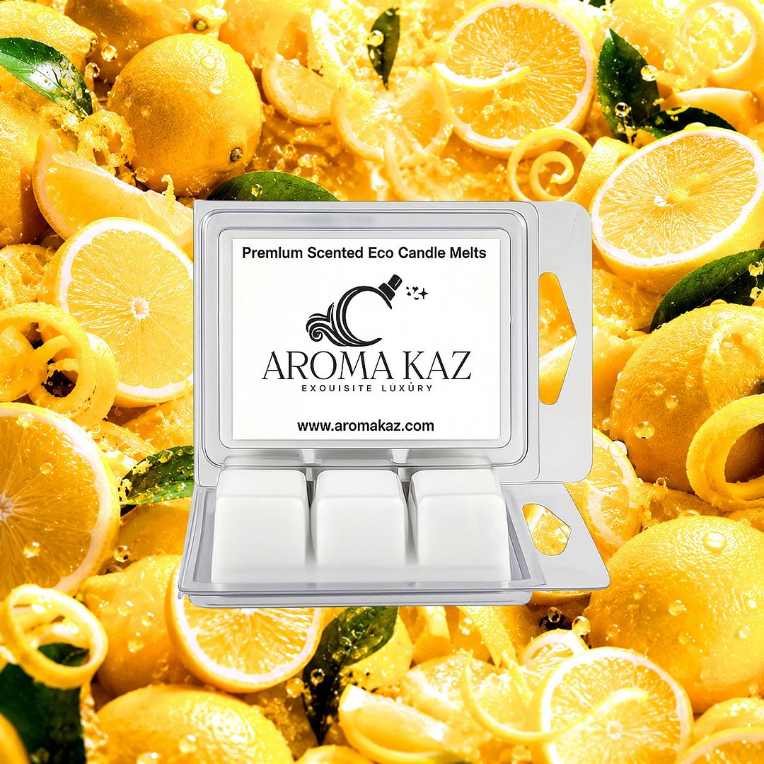 Citrus Lemons eco soy wax melts – vegan, cruelty-free featuring bright fresh lemon aroma, handmade in Australia.