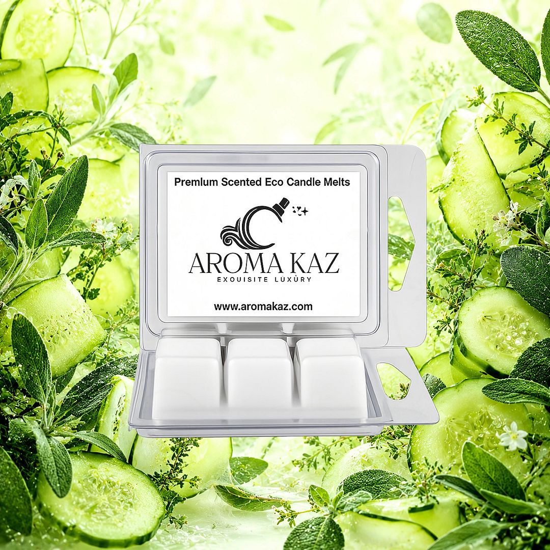 Cool Cucumber & Wild Sage eco soy wax melts – vegan, cruelty-free featuring crisp cucumber and earthy sage notes, handmade in Australia.