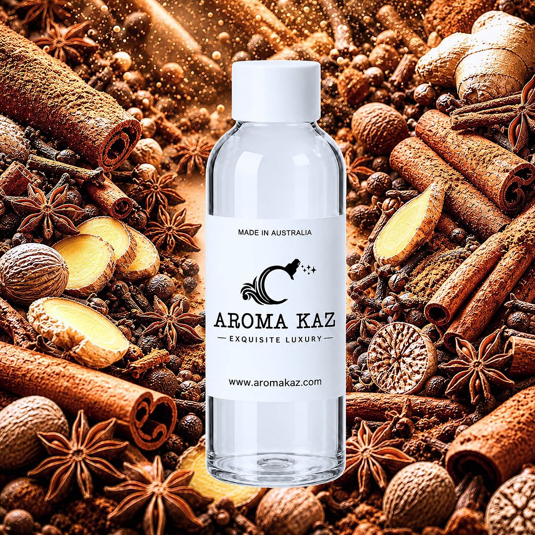 Cinnamon Spice fragrance oil for candle making, soap making and perfume blending – vegan, cruelty-free featuring warm classic cinnamon aroma, handmade in Australia.