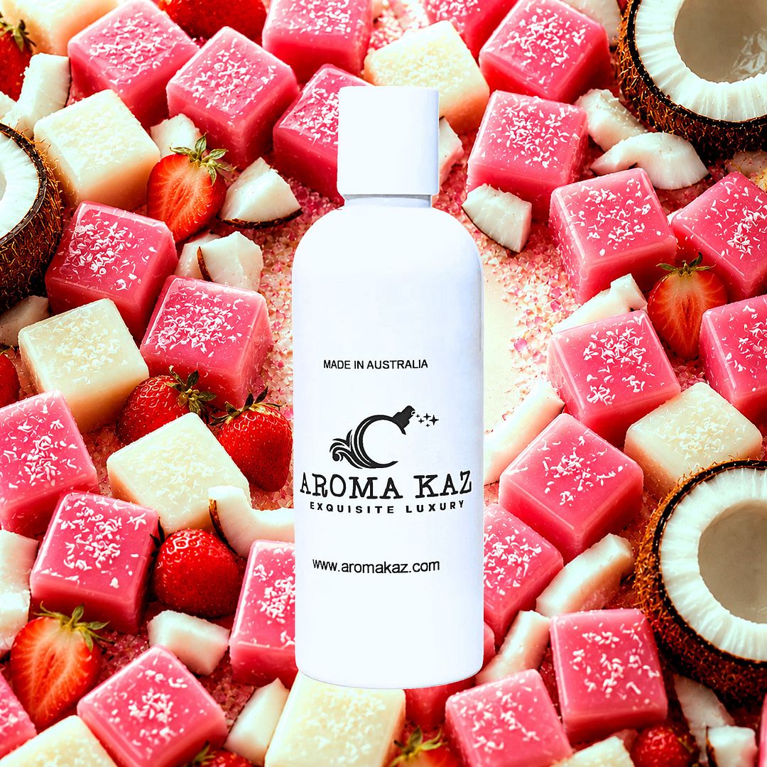 Coconut Ice Body Wash Shower Gel – vegan, cruelty-free featuring sweet coconut candy aroma, handmade in Australia.
