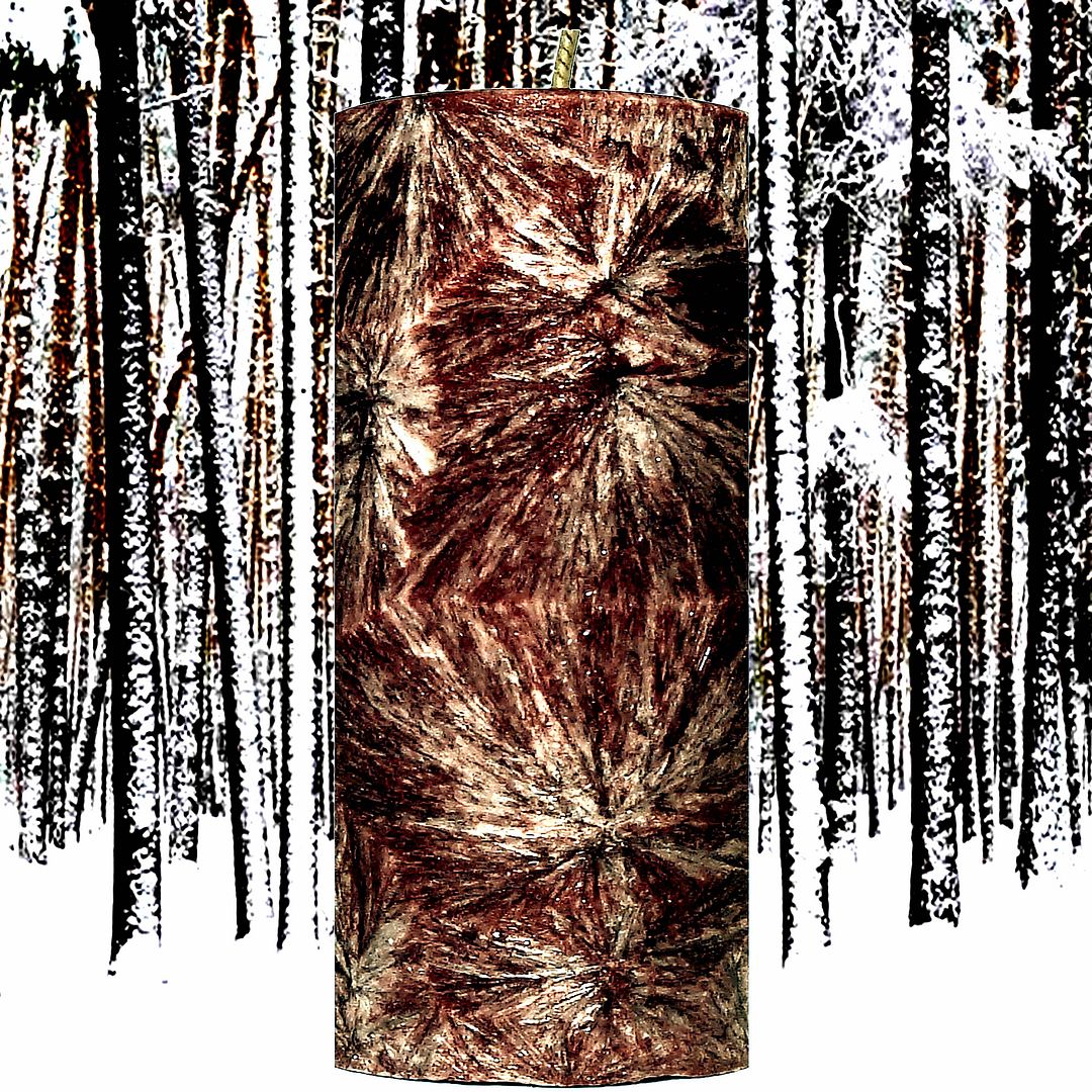 Crackling Birch Palm Wax Pillar Candle