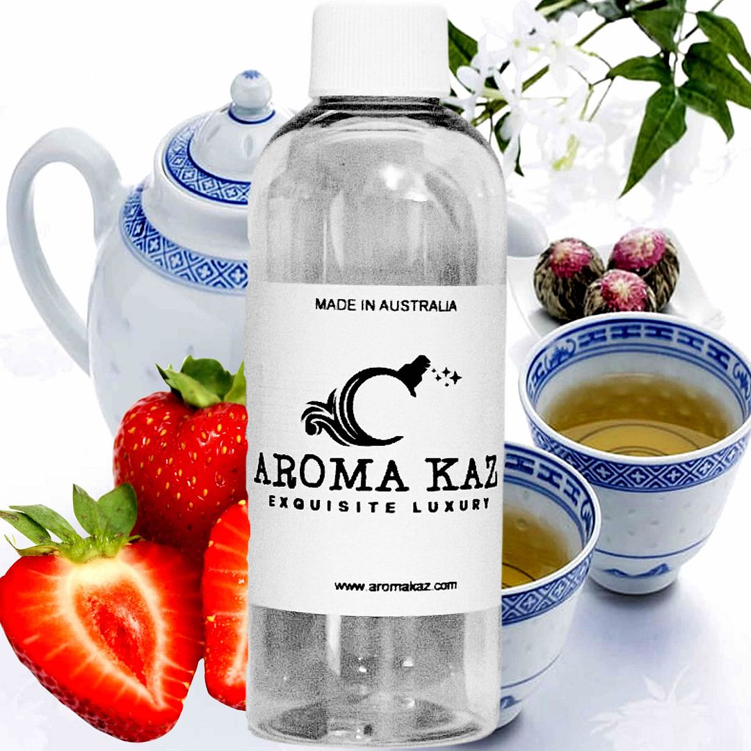 White Tea & Strawberries Vegan candle and soap making fragrance oil, cruelty-free and made in Australia. Ideal for DIY crafts, candles, soaps, bath body and home fragrance projects.