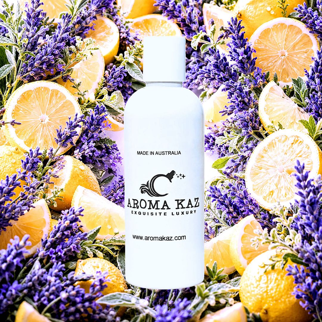 Lavender & Lemon Body Massage Oil – vegan, cruelty-free, plant-based hydrating oil with soothing lavender and fresh lemon zest, handmade in Australia.
