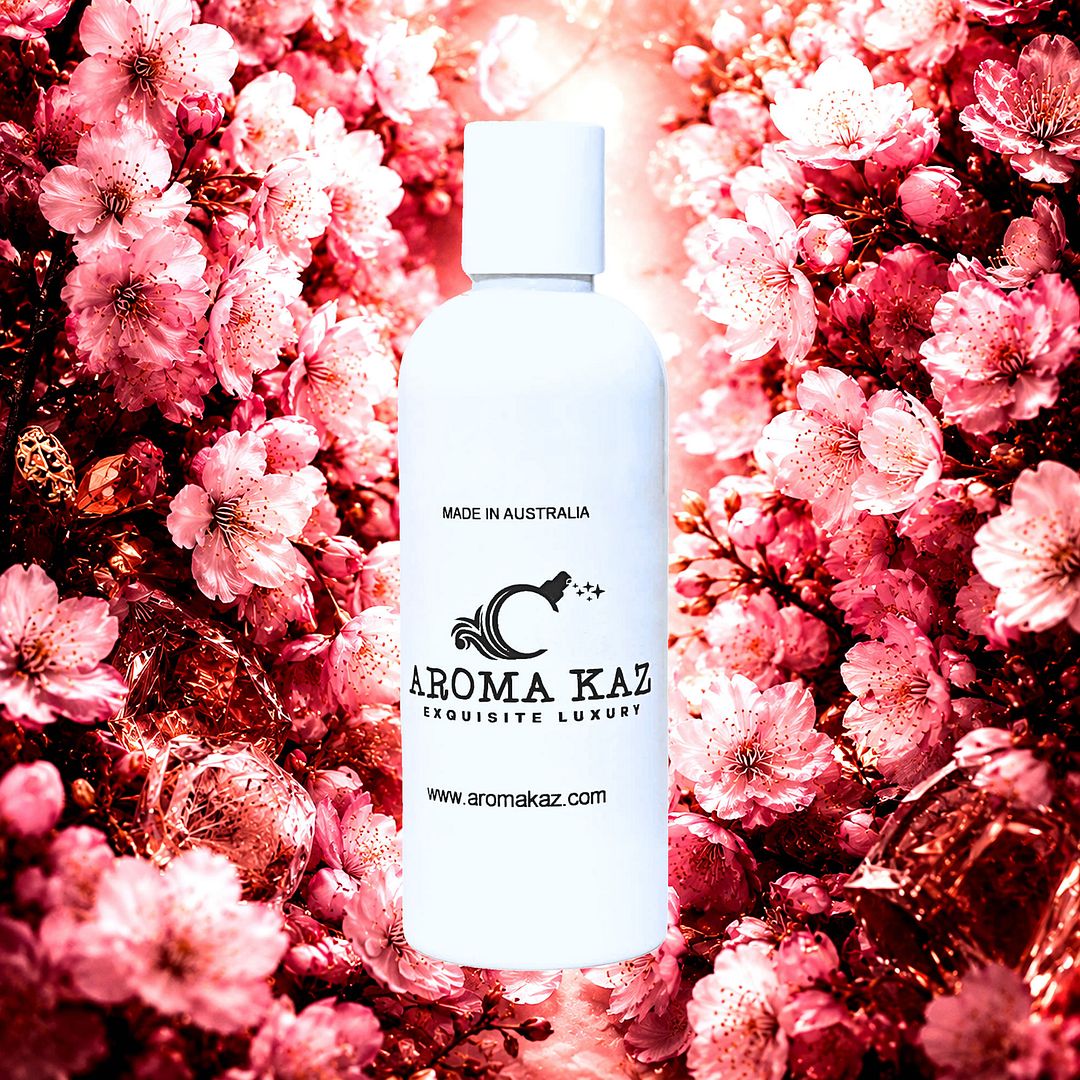 Musk Cherry Blossoms Body Massage Oil – vegan, cruelty-free, plant-based hydrating oil with sweet cherry blossoms and soft musk, handmade in Australia.