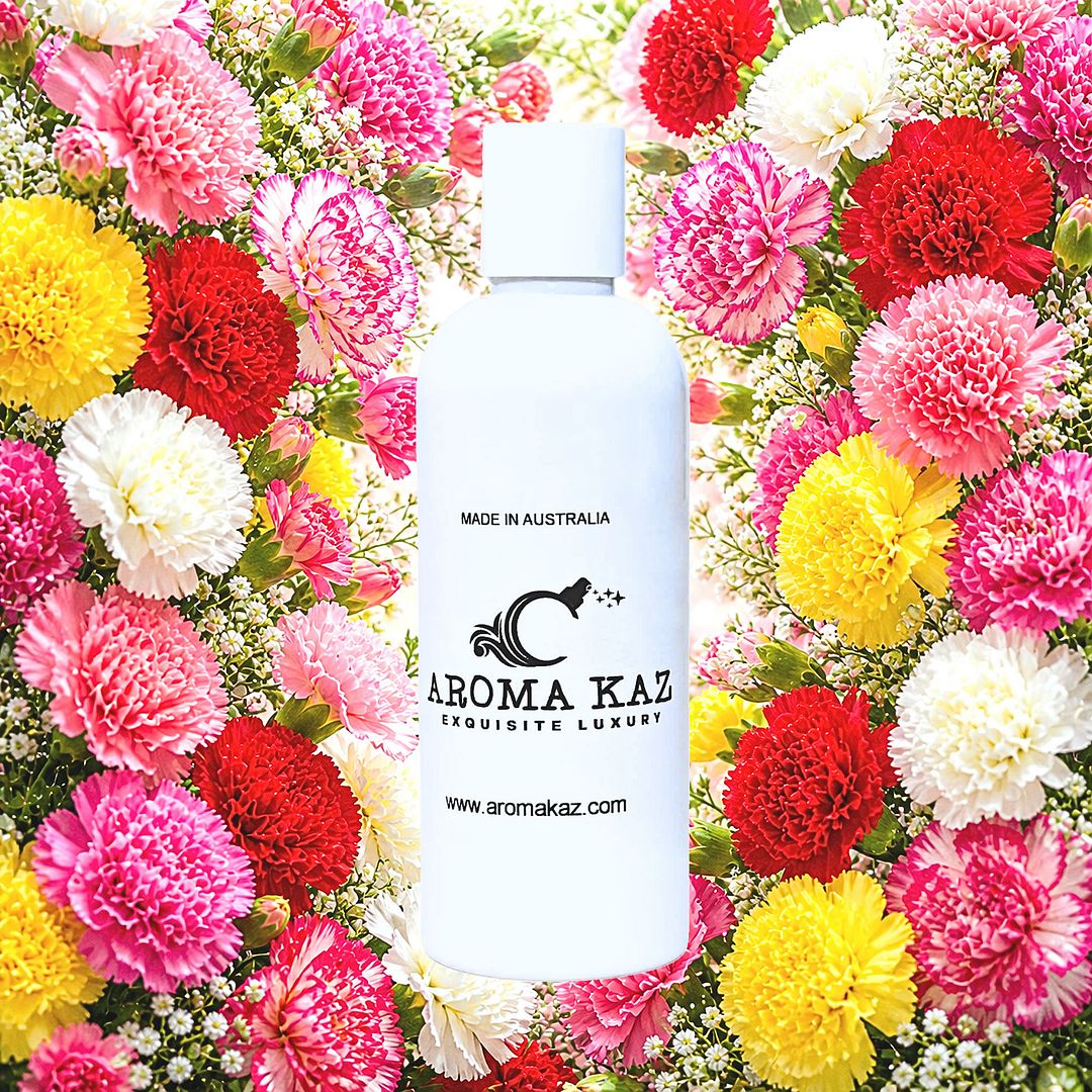 Fresh Carnations Body Wash Shower Gel – vegan, cruelty-free featuring fresh carnation florals, handmade in Australia.