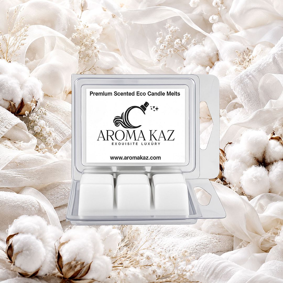 Clean Fresh Linen eco soy wax melts – vegan, cruelty-free featuring soft airy fresh linen fragrance, handmade in Australia.