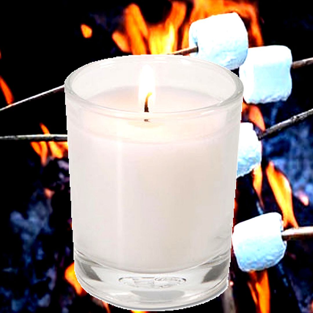 Firewood & Marshmallows Scented Eco Soy Votive Candles Hand Poured