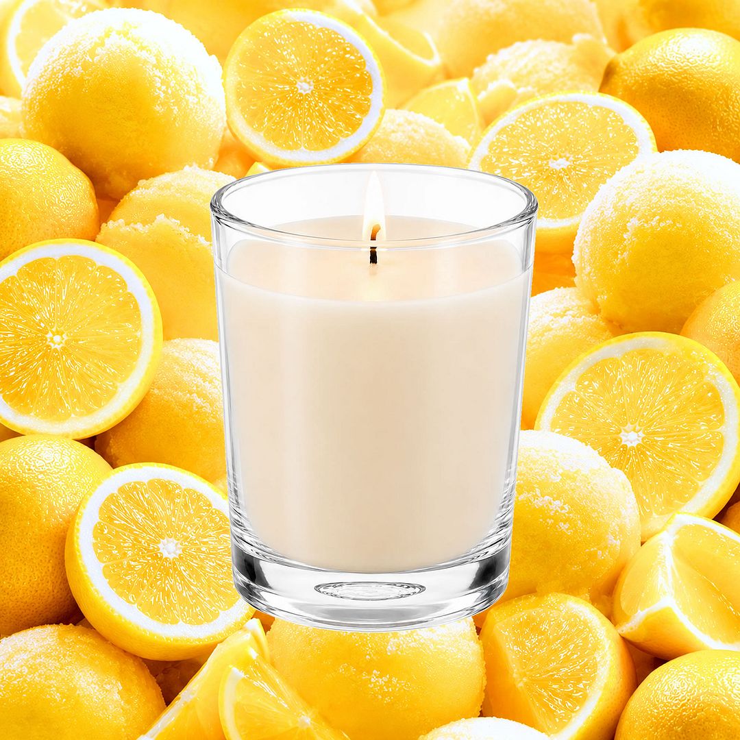 Creamy Lemon Gelato Scented Votive Candles eco soy plant based – vegan, cruelty-free featuring a bright sweet lemon gelato aroma, handmade in Australia.