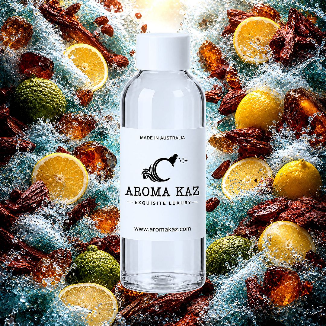 Sea Foam & Balsam fragrance oil for candle making, soap making and perfume blending – vegan, cruelty-free featuring breezy sea foam and cool balsam woods, handmade in Australia.